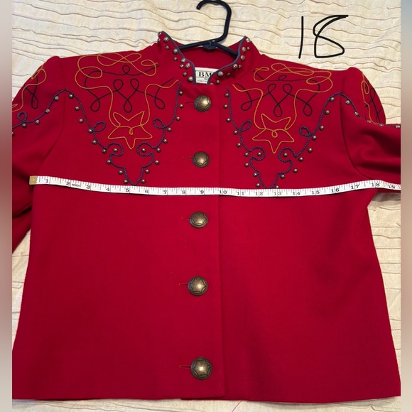 BMW vintage cropped jacket size S 100% Wool - Picture 5 of 10